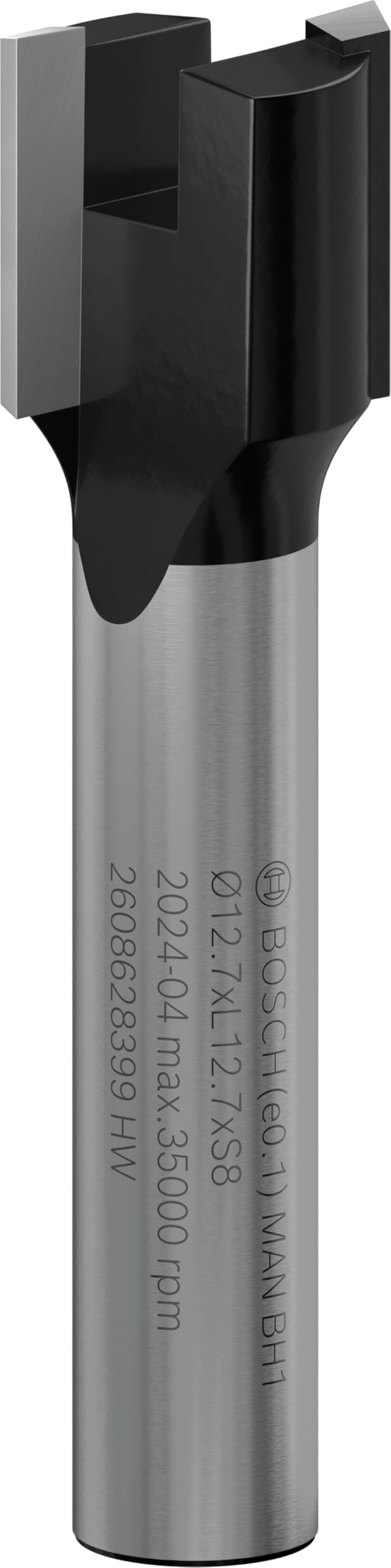 Bosch Professional Zubehör 2 608 628 399 Nutfräser 8 mm, D1 12,7 mm, L 12,7 mm, G 50,8 mm Ø 12,7 mm