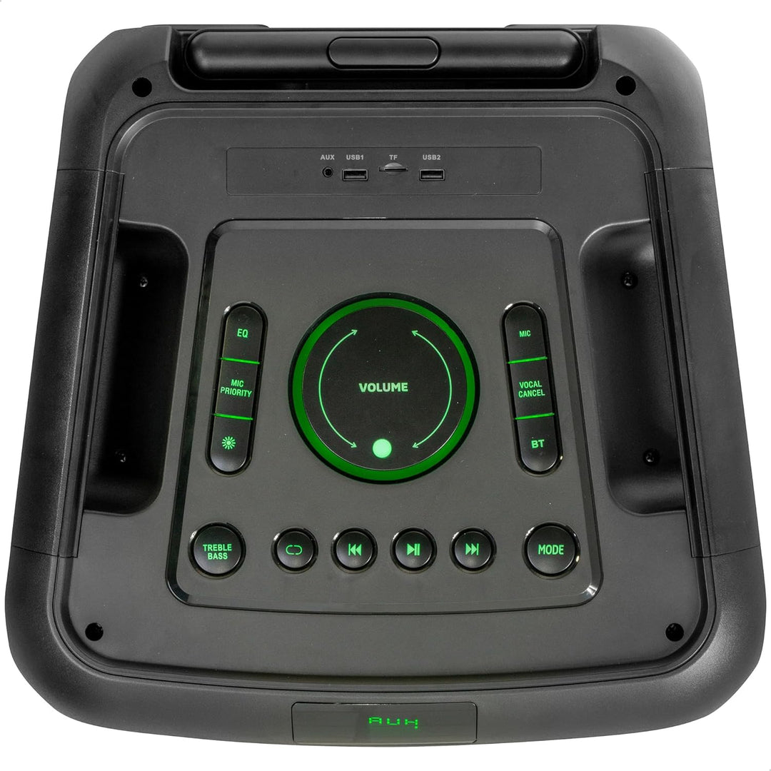 Ibiza - Street-Wave-MAX - 600W/12 Tragbares Lautsprechersystem mit Batteriebetrieb, Bluetooth, USB u