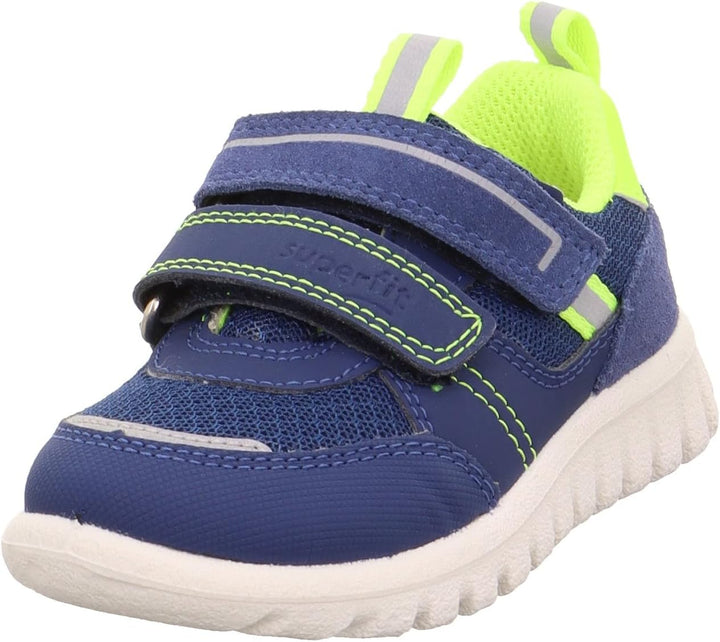 Superfit Jungen Sport7 Mini Sneaker 20 EU Blau Gelb 8050, 20 EU Blau Gelb 8050