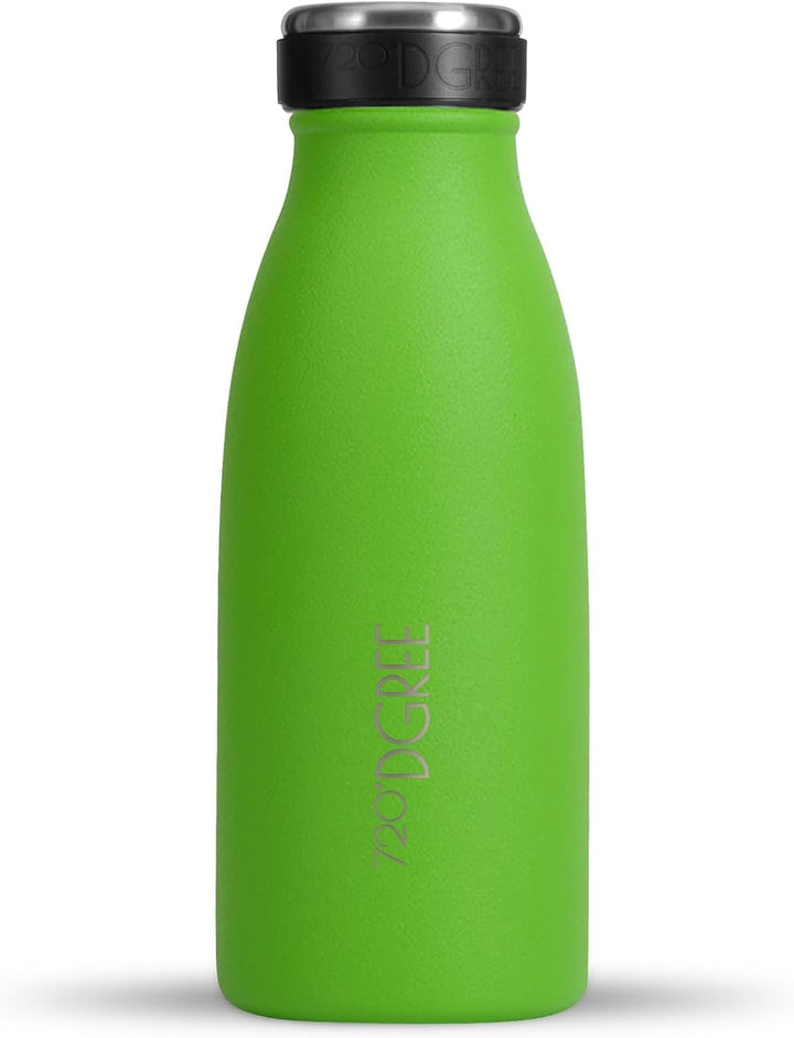 720°DGREE Edelstahl Trinkflasche “milkyBottle” - 350ml - Perfekt für Kinder, BPA-Frei, Auslaufsicher
