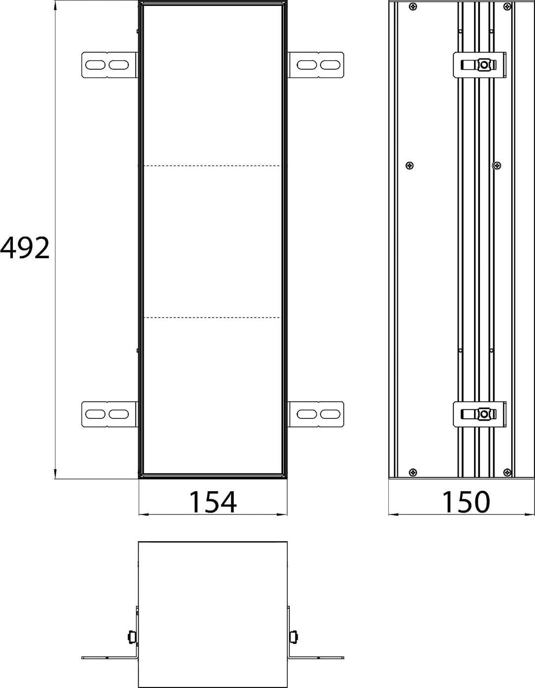 EMCO Asis Plus Unterputz-WC Modul mit Toilettenpapierhalter, Badezimmerschrank für unsichtbaren Stau