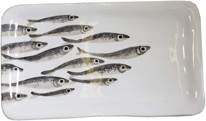 CREAFLOR HOME 6er Set Servierplatte Marina Alle Motive 36x21cm Keramik Virginia Casa
