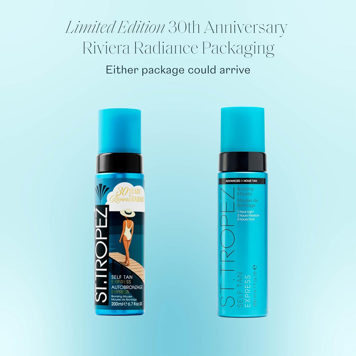 St.Tropez Self Tan Express Bronzing Mousse, 1er Pack (1 x 200 ml) Single, Single
