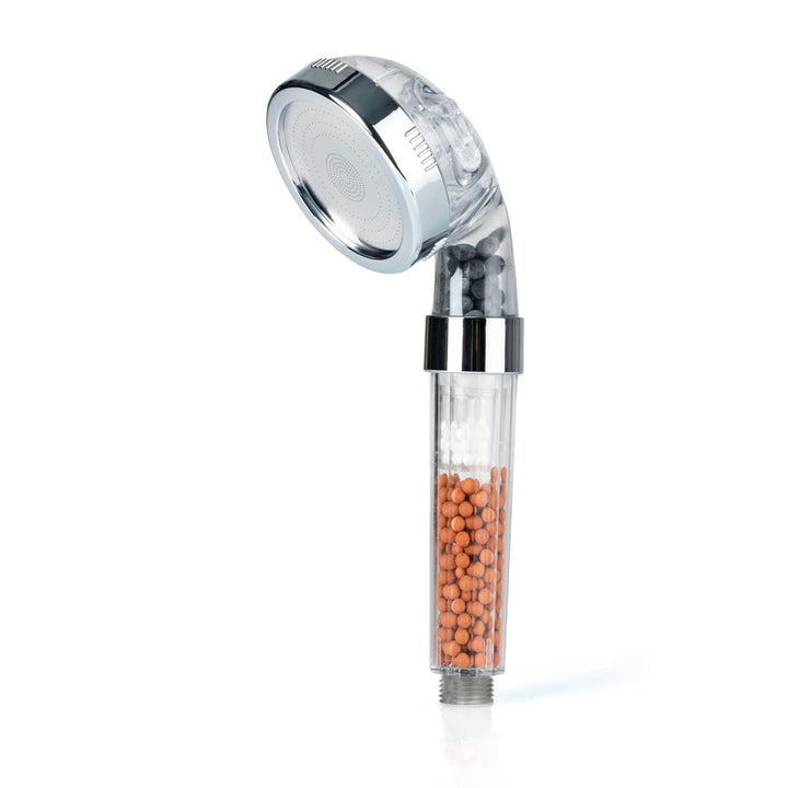 EASYmaxx Wellness-Duschkopf mit Mineralperlen & 3 Wasserstrahl-Modi | Spart 30% Wasser bei ca. 50% m