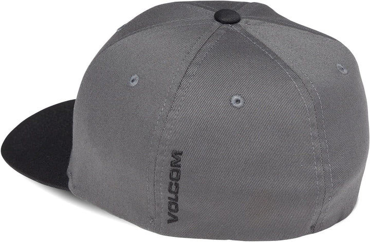 Volcom Herren Kappe Full Stone Hthr Xfit, Asphalt Schwarz - Neu