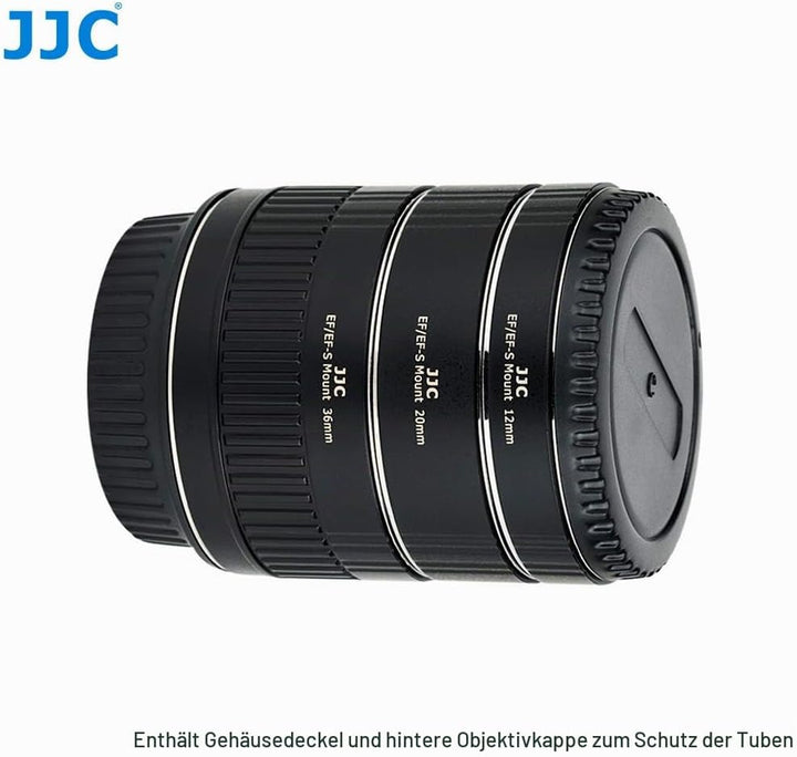 JJC Autofokus Makro Zwischenringe (AF) mit TTL-Belichtung für Makrofotographie 12mm 20mm und 36mm (P
