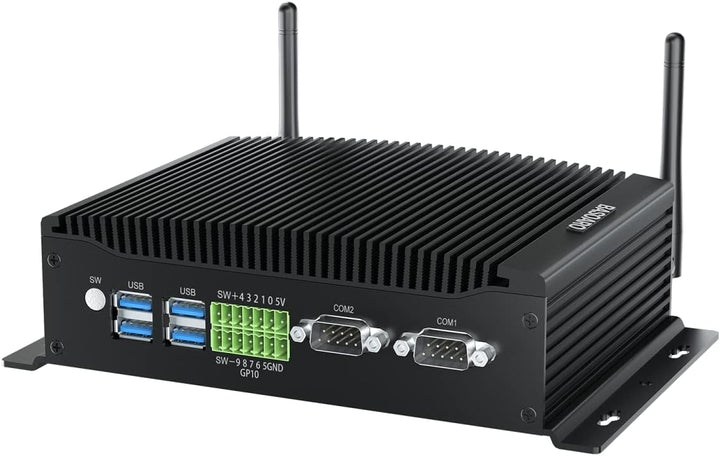 BASOARO Mini Industrie PC, Lüfterloser Mini PC Core i5 8260U, Mini PC Windows 11, Gigabit Ethernet,