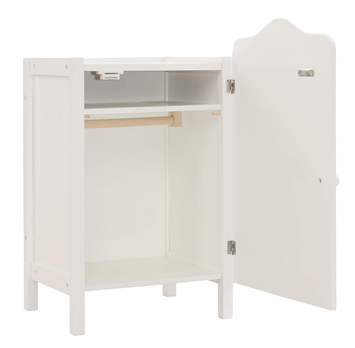 roba Puppenkleiderschrank 'Stella', zum Verstauen von Puppenkleidung und Zubehör, weiss lackiert, Pu