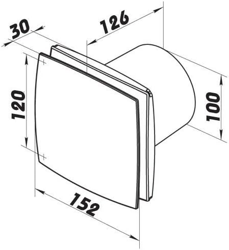 Badlüfter mit 12V Motor Dalap 100 BF 12