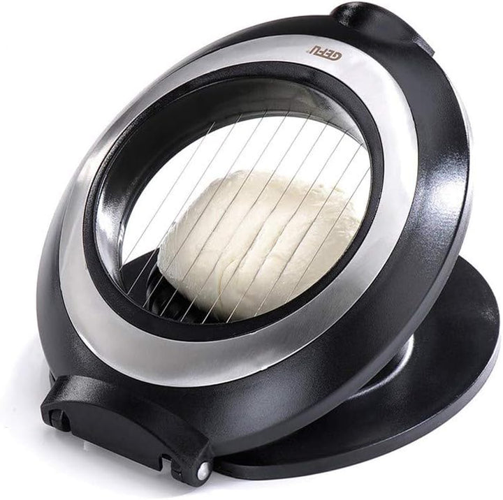 GEFU TOSCANA Mozzarellaschneider | Gleichmässige Scheiben für Käse, Kartoffeln, Eier | Edelstahl-Sch
