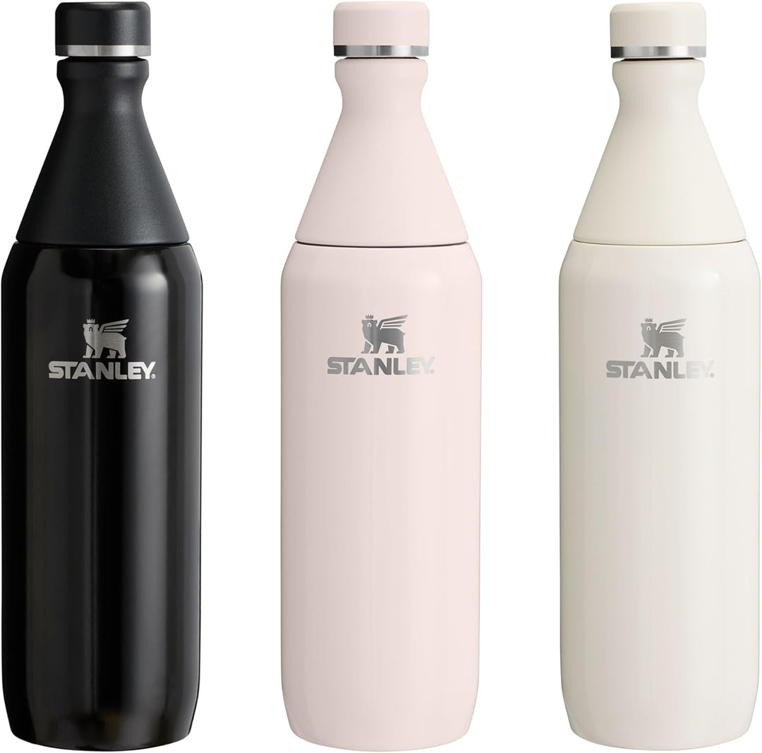 Stanley All Day Slim Trinkflasche Edelstahl 0.6L - Thermosflasche Kühlt 6 Stunden - 11 Stunden Eisge