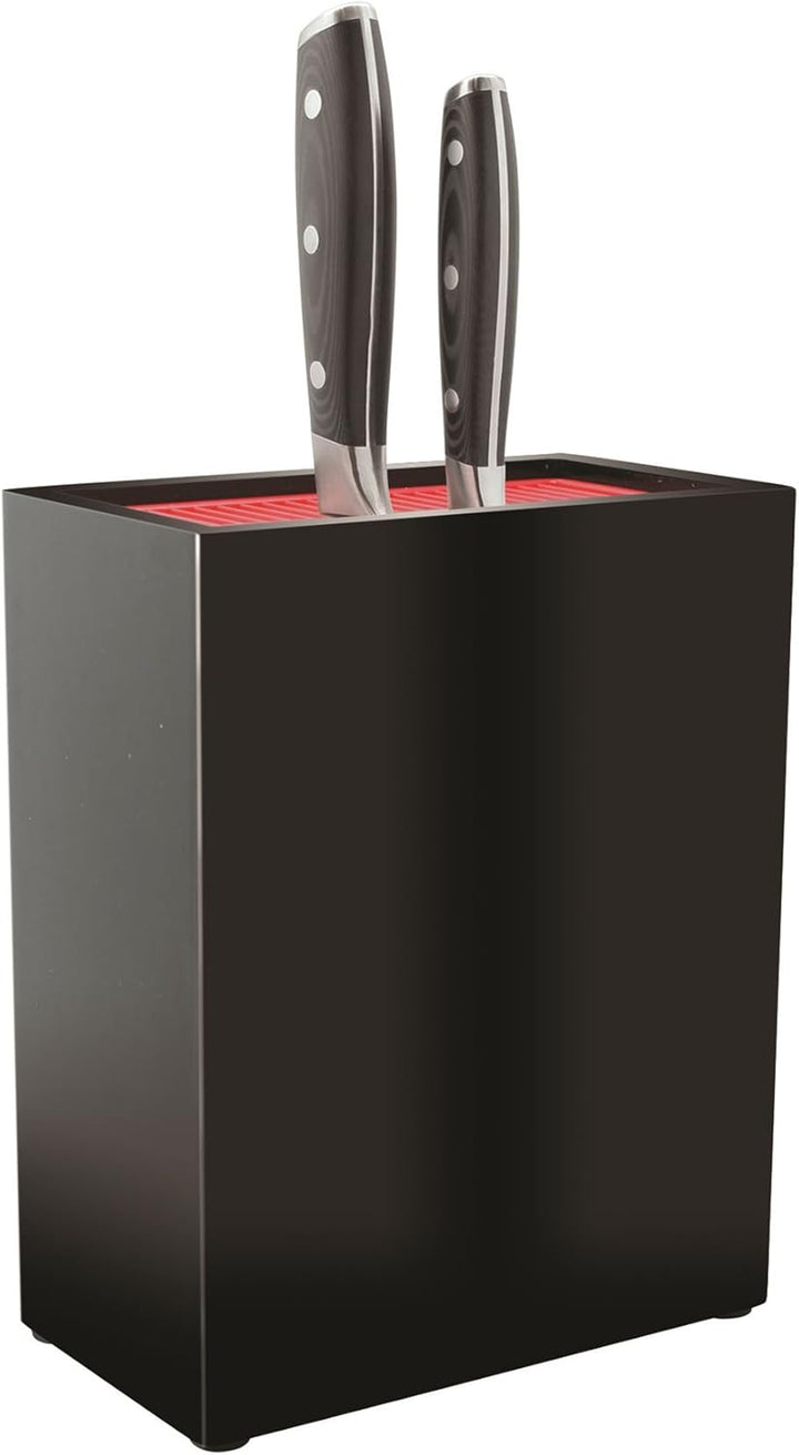 Rockingham Forge Leeres Messerblock, Plastik, Schwarz Glänzend, 18.5 x 10.5 x 22.5 cm, Leeres Messer