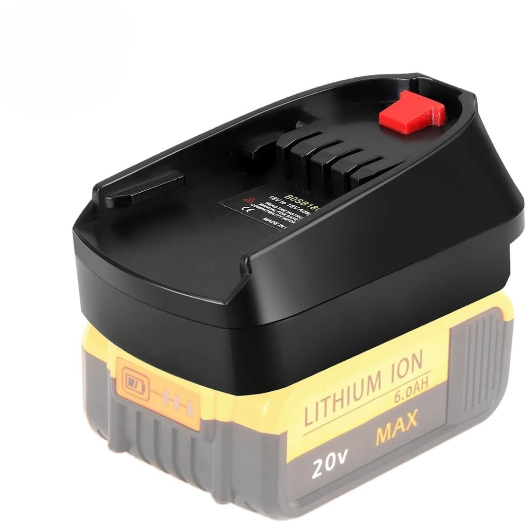 2‑in‑1 Akku Adapter für Dewalt & für Milwaukee 18V Akkus auf für Bosch PBA 18V Heim‑&‑Garten kabello