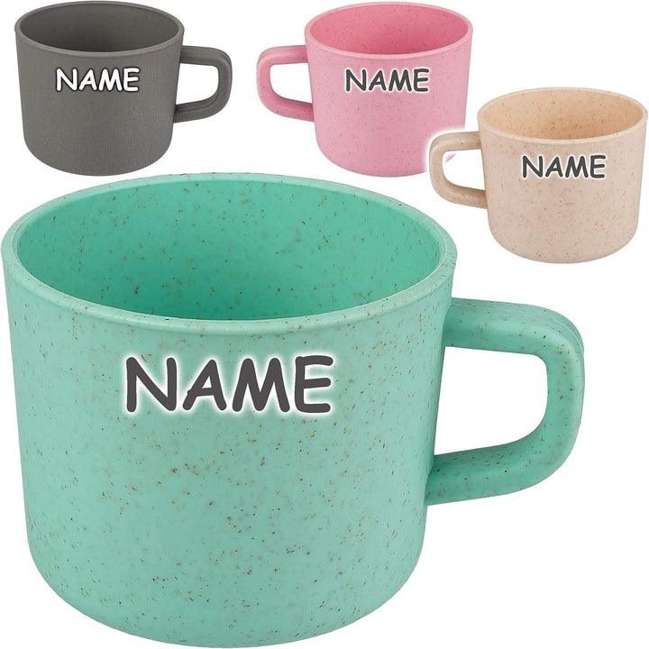 Becher - Farbe wählbar - Kunststoff - 10 Stück - Henkelbecher - Trinkbecher - bunt - Kinder & Erwach