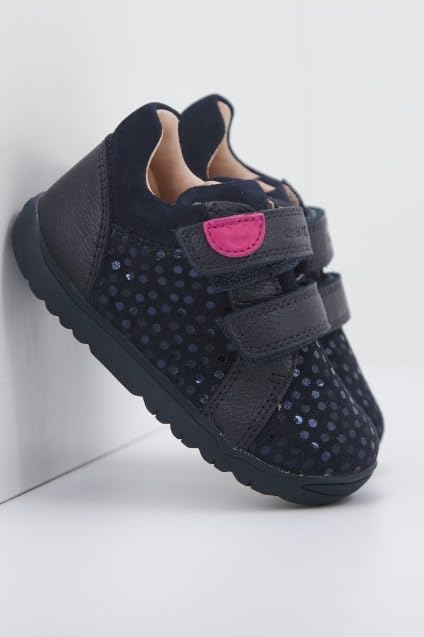Geox B Macchia Girl A Baby - Mädchen Sneaker 18 EU Dk Navy, 18 EU Dk Navy