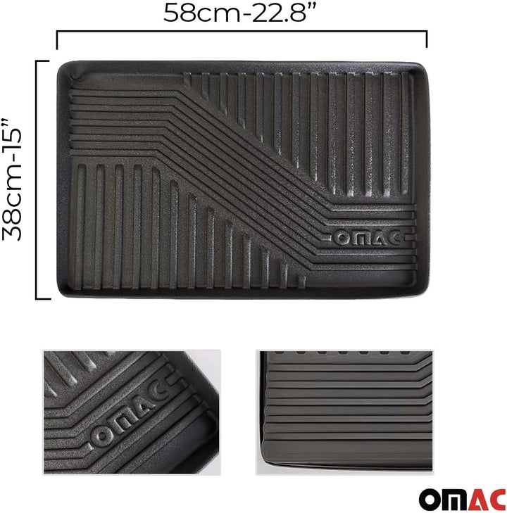 OMAC Schuhmatte Sauberlaufmatte Abtropfschale Napfunterlage 58x38cm Unterlage 3X 3x 58x38 cm, 3x 58x