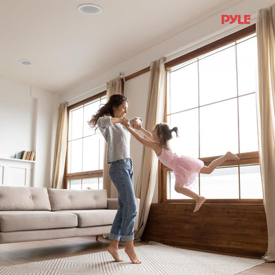 pyle Home pdic51rd 2-Zweiwege-Decken-Wandhalterung Lautsprecher System – schwarz Standard schwarz, S