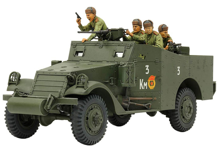 TAMIYA 35363 - 1:35 US M3A1 Scout car/Spähwagen, Modellbau, Plastik Bausatz, Hobby, Basteln, Kleben,