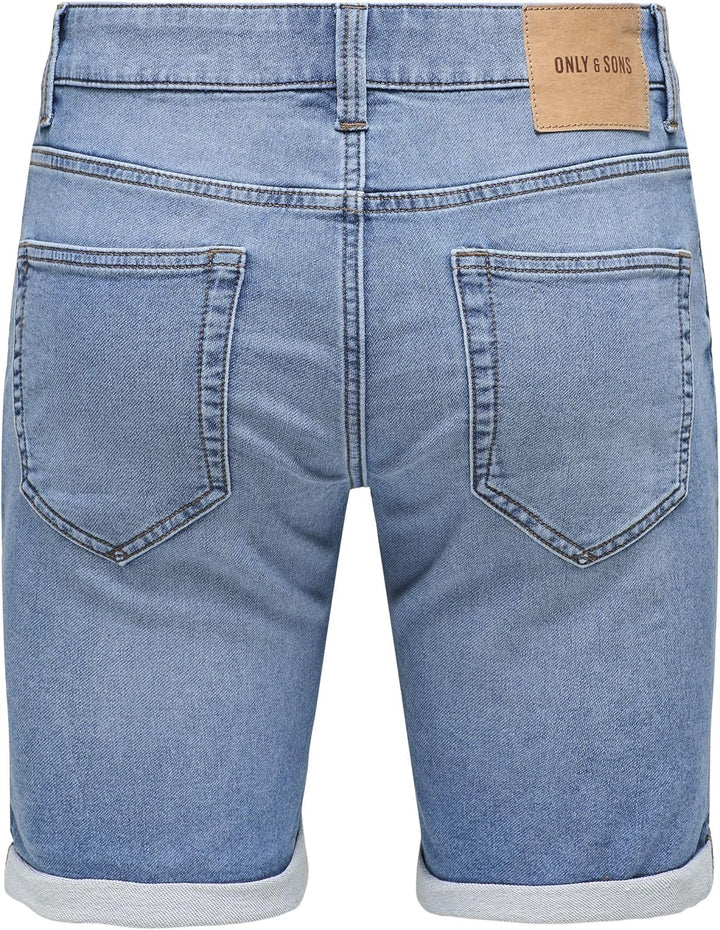 Herren O&S Denim Capri Jeans Shorts 3/4 Bermuda Pants Sommer Hose Kurze Freizeit Trousers ONSPLY XS