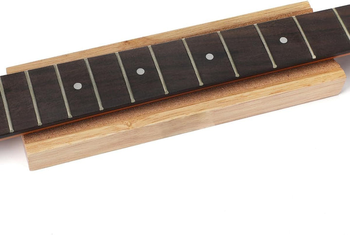 Gitarren-Halsstützen-Unterstützung Caul, Nackenstützenständer Holzkissen-Display für Gitarren-Bass-U