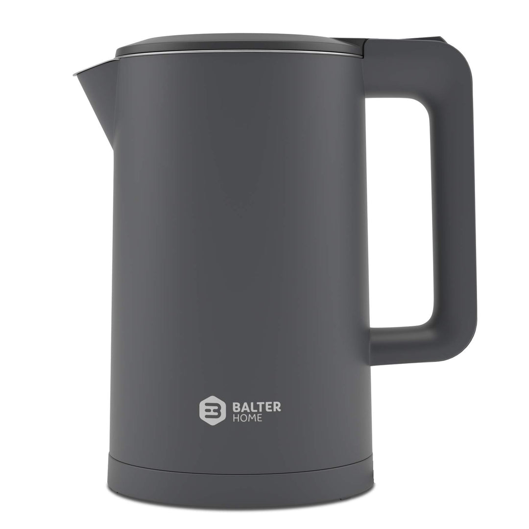 Balter Wasserkocher Edelstahl WK-4, 1,7 Liter, elektrischer Wasserkocher, Doppelwand Design, BPA fre