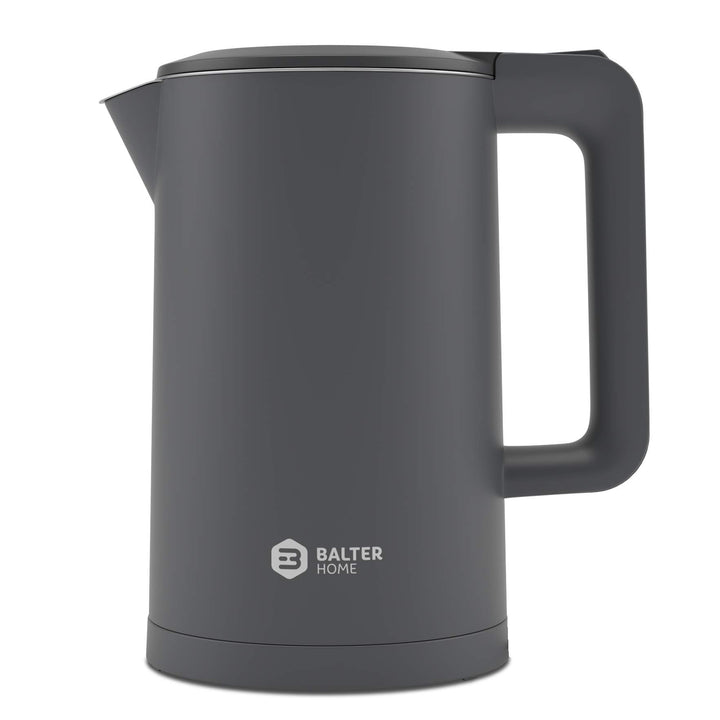 Balter Wasserkocher Edelstahl WK-4, 1,7 Liter, elektrischer Wasserkocher, Doppelwand Design, BPA fre