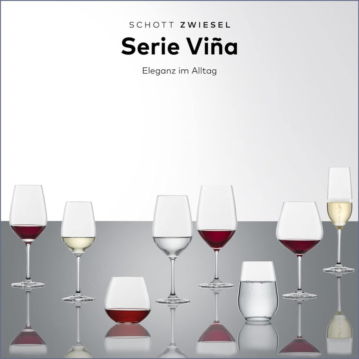 SCHOTT ZWIESEL Weissweinglas Viña (6er-Set), zeitlose Weingläser für Weisswein, spülmaschinenfeste T