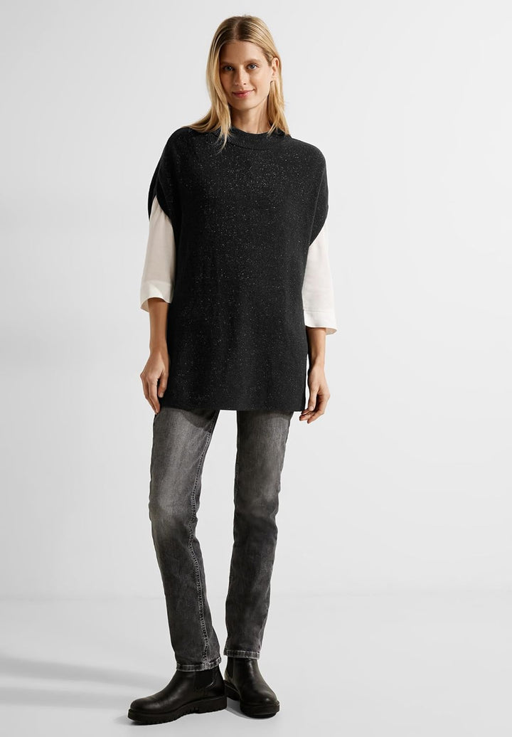 Cecil Damen Pullunder XS Black Lurex, XS Black Lurex