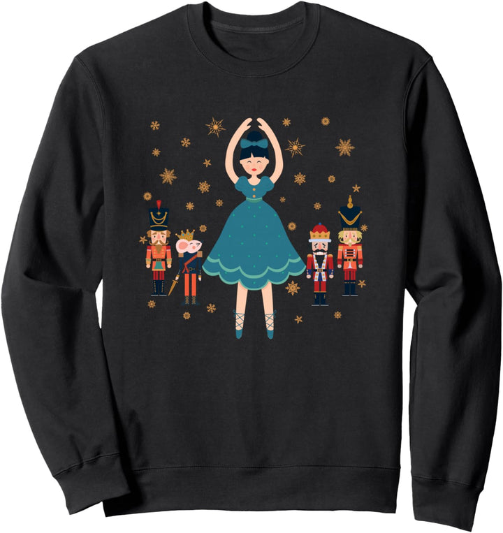 Märchen Klara Nussknacker Figur Prinz Ballett Weihnachts Sweatshirt