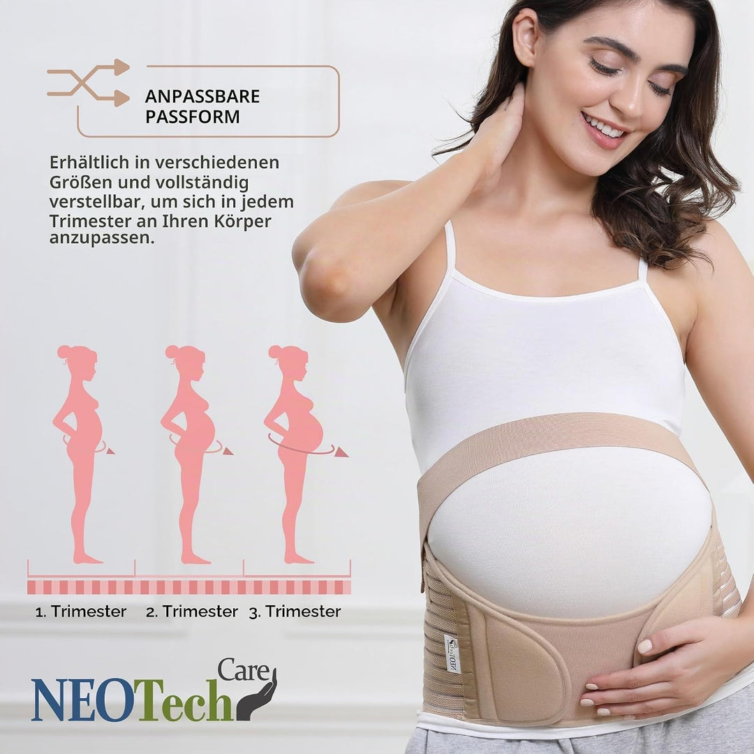 NEOtech Care - Bauchgurt für die Schwangerschaft - stützt Taille, Rücken &amp; Bauch - Schwangerschaftsg