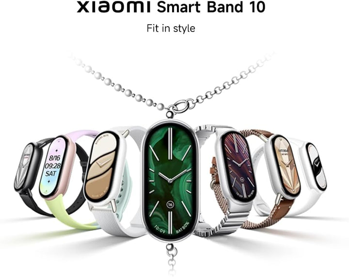 Xiaomi Smart Band 10 Fitness-Tracker,Smartwatch,1,72" AMOLED Display, 21 Tage Akku, 5ATM wasserdicht