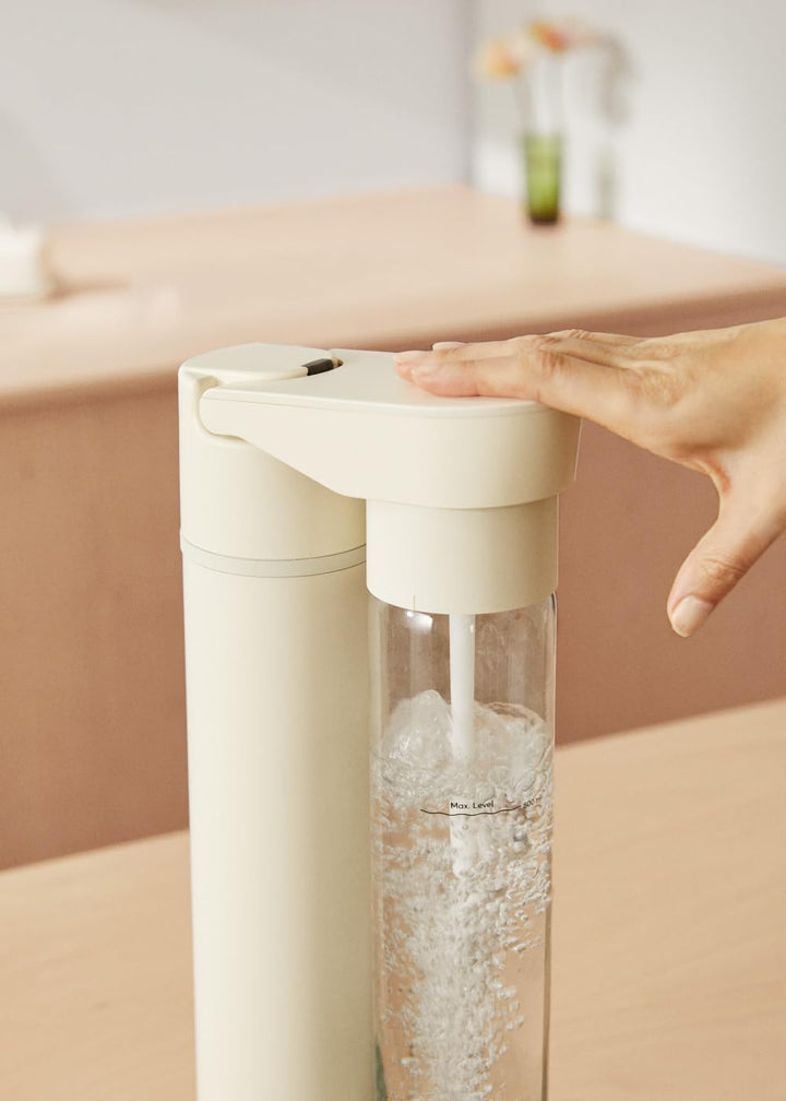 CREATE/SODA MAKER STUDIO/Wassersprudler 1L Cremeweiss/Keine CO2-Flaschen enthalten, kohlensäurehalti