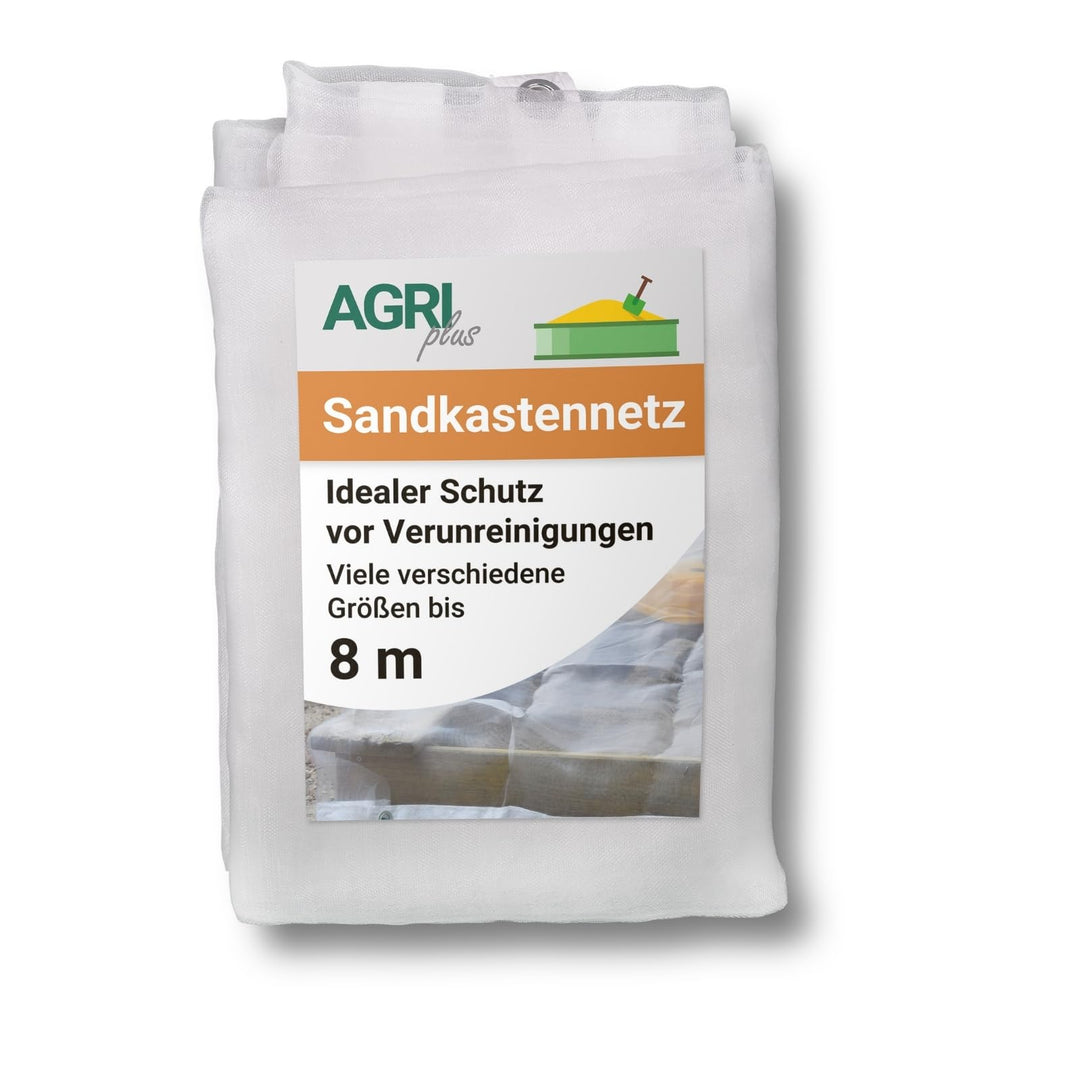AGRI plus Sandkastennetz mit Ösen I 2 x 5 m I Verschiedene Masse I Engmaschiges Netz 0,8 x 0,8 mm I