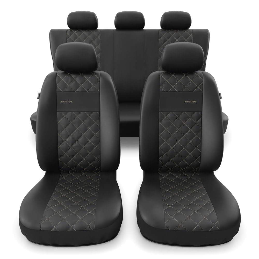 Mossa - Universal Sitzbezüge Auto kompatibel mit VW Volkswagen Passat B4, B5, B6, B7, B8, B9 (1993-