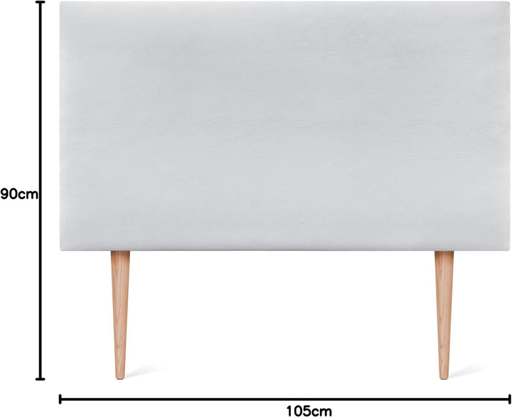 DHOME Kopfteil aus Kunstleder oder Stoff AQUALINE Glatt mit Beinen Kopfteil gepolstert Luxusbett Kop