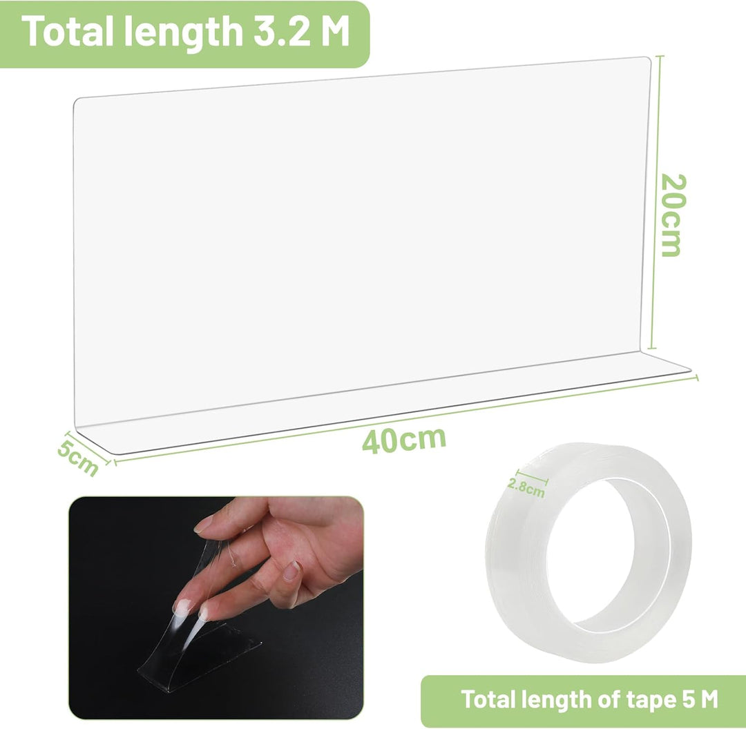 8 Stück Spielzeugblocker für Möbel - 40x20x5CM Couch Blocker, Kratzschutz Sofa Katze, Transparente M