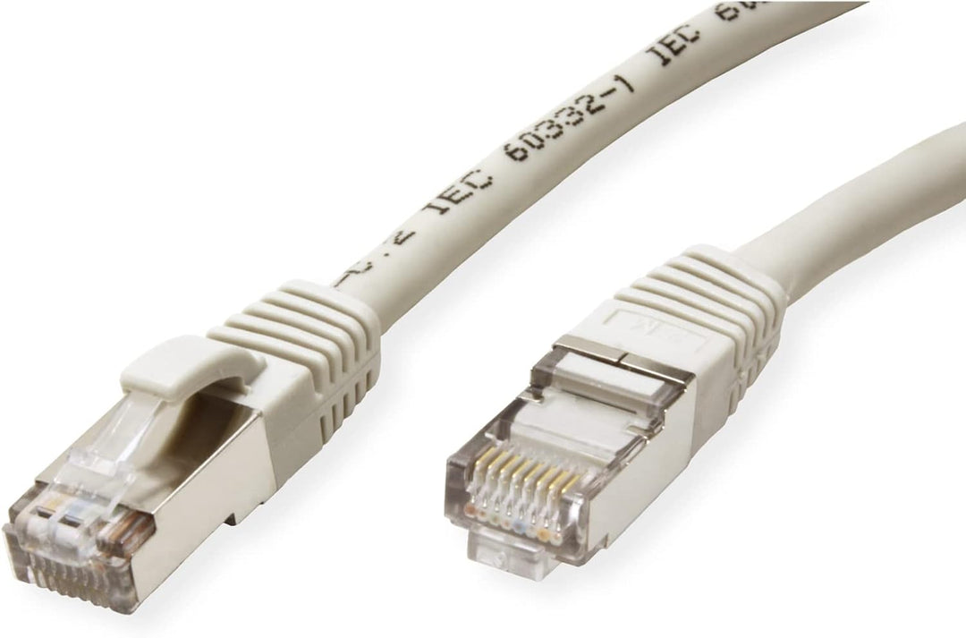 VALUE Patchkabel Kat.6 (Class E) S/FTP (PiMF), LSOH, grau, 10 m Grau 10m, Grau 10m