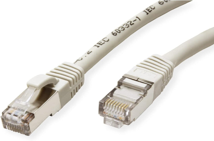 VALUE Patchkabel Kat.6 (Class E) S/FTP (PiMF), LSOH, grau, 10 m Grau 10m, Grau 10m