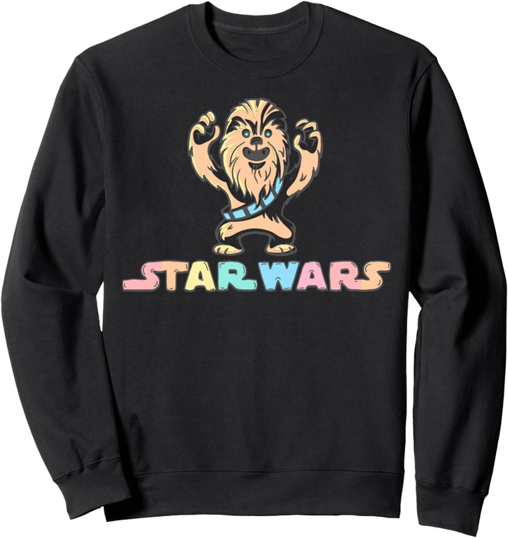 Star Wars Chewbacca Water Color Portrait Logo Sweatshirt