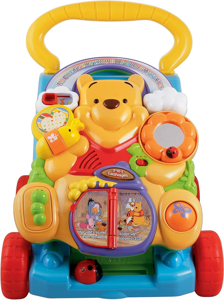 VTech Baby 80-114304 - Winnie Puuh 2-in-1 Laufwagen, Normalverpackung, Bunt (Winnie