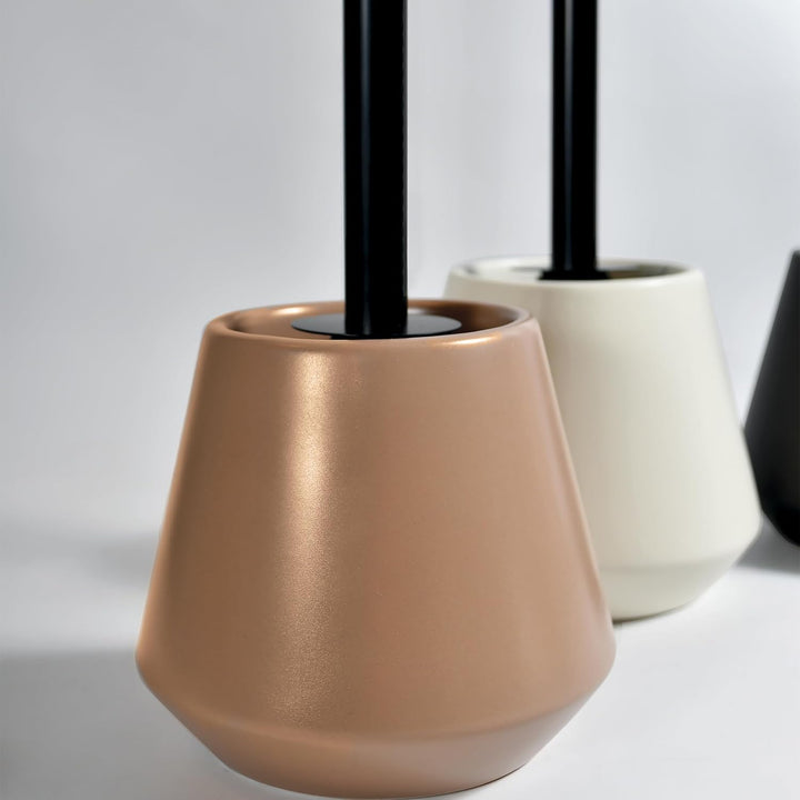 Spirella - WC-Bürste Joshua, aus Steinzeug 13,5 x 38,5 cm, für eine effektive Reinigung, modernes De