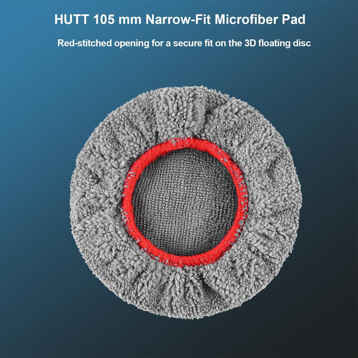 HUTT 4 quadratische Tücher, 4 runde Tücher, passend für Hutt R10, Original-Tücher Mop, Mop
