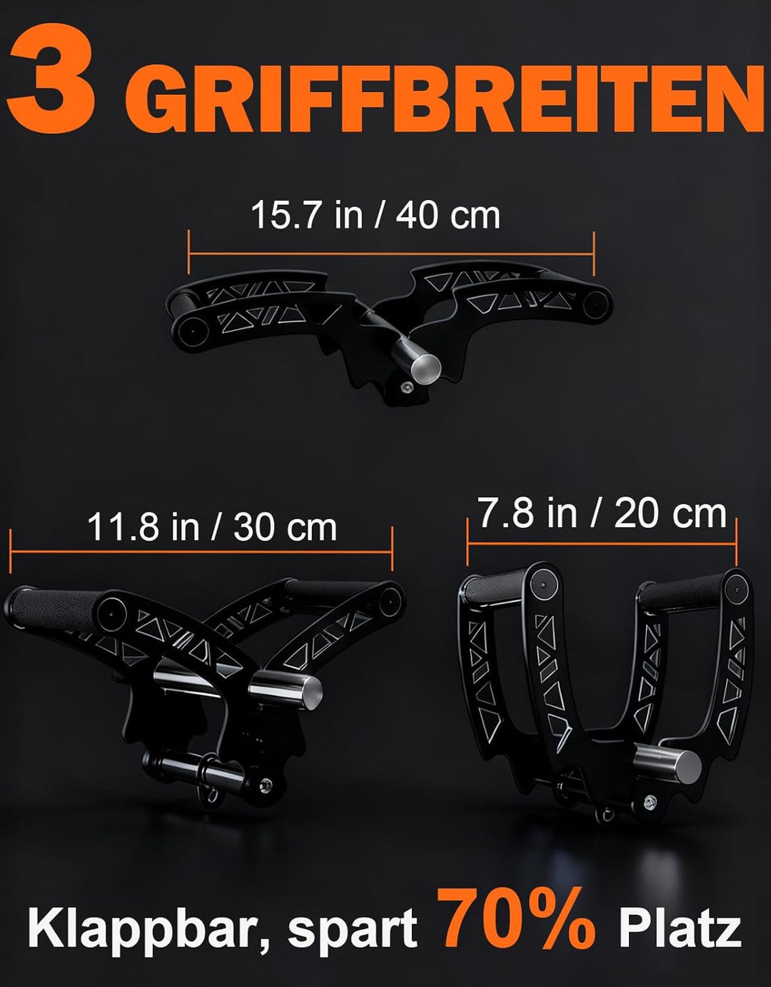 Fitarc Verstellbare Breite T-Stange, Reihengriff, Landminen-Befestigung für Langhantel, U-Clips, Fit