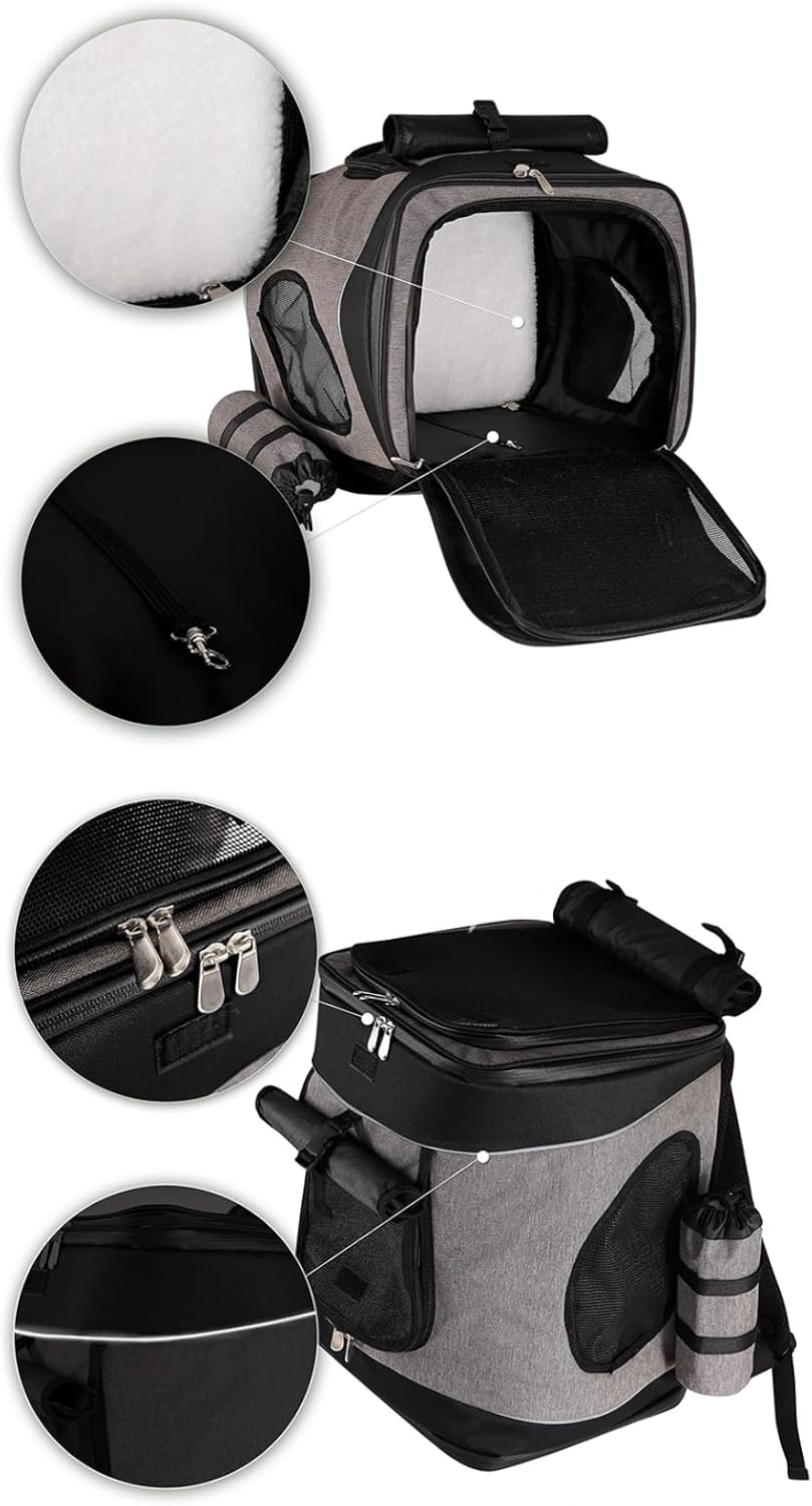 lionto by dibea Hunderucksack Katzenrucksack Faltbare Hundetransporttasche Haustiertragetasche Farbe
