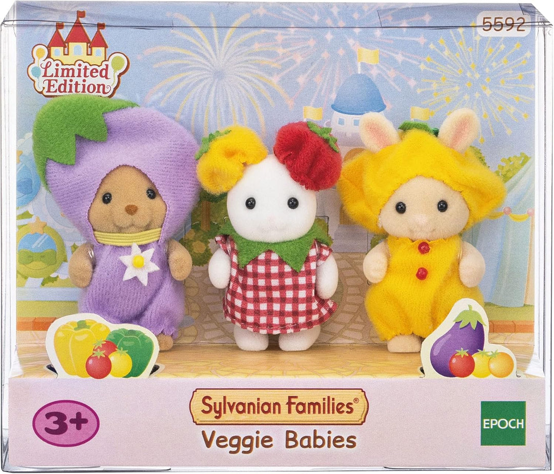 Sylvanian Families 5592 Baby-Trio in Gemüsekostümen