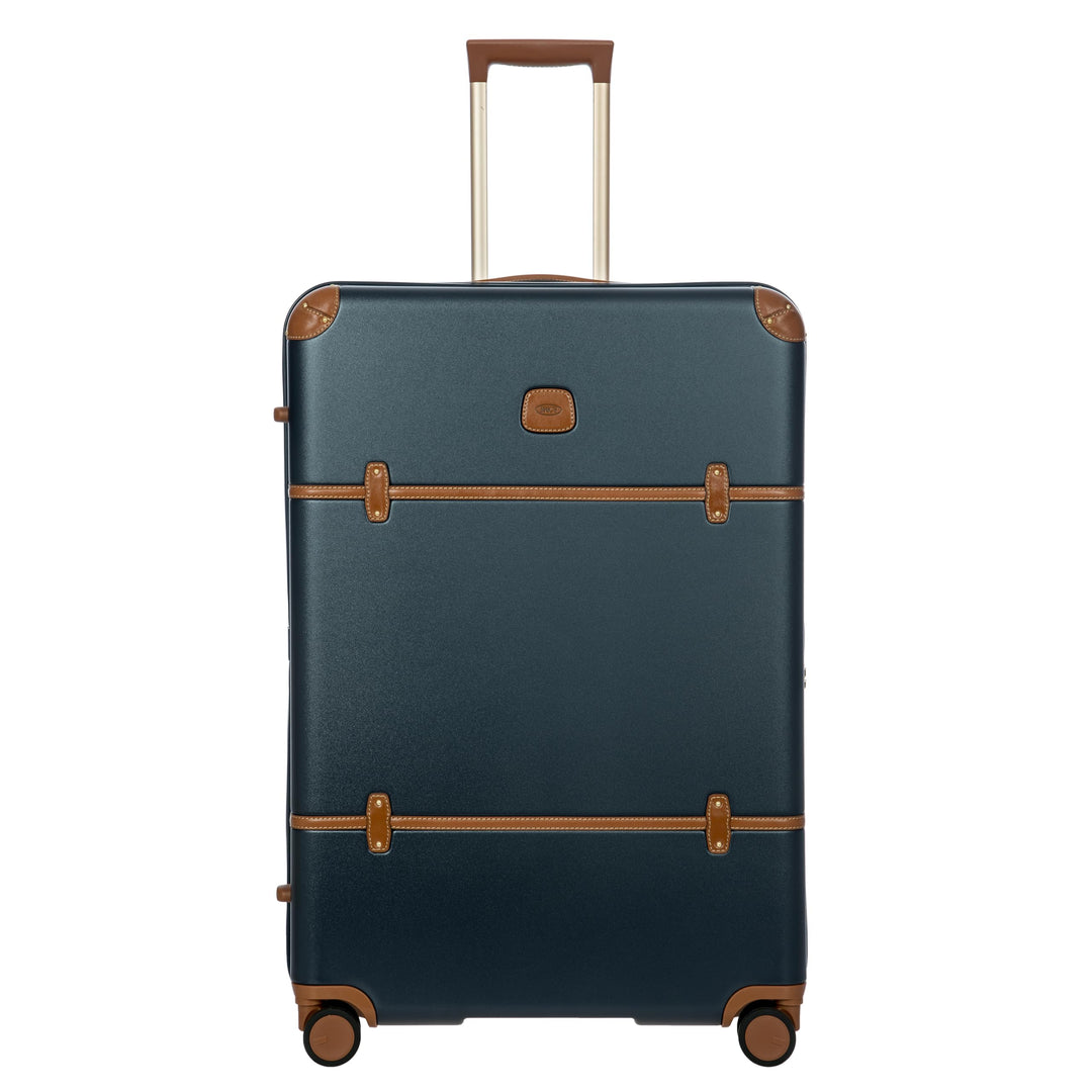Bric's Bellagio 3.0 Spinner Trunk – Luxus-Hartschalengepäck mit grossen Rädern, Teleskopgriff, Leder