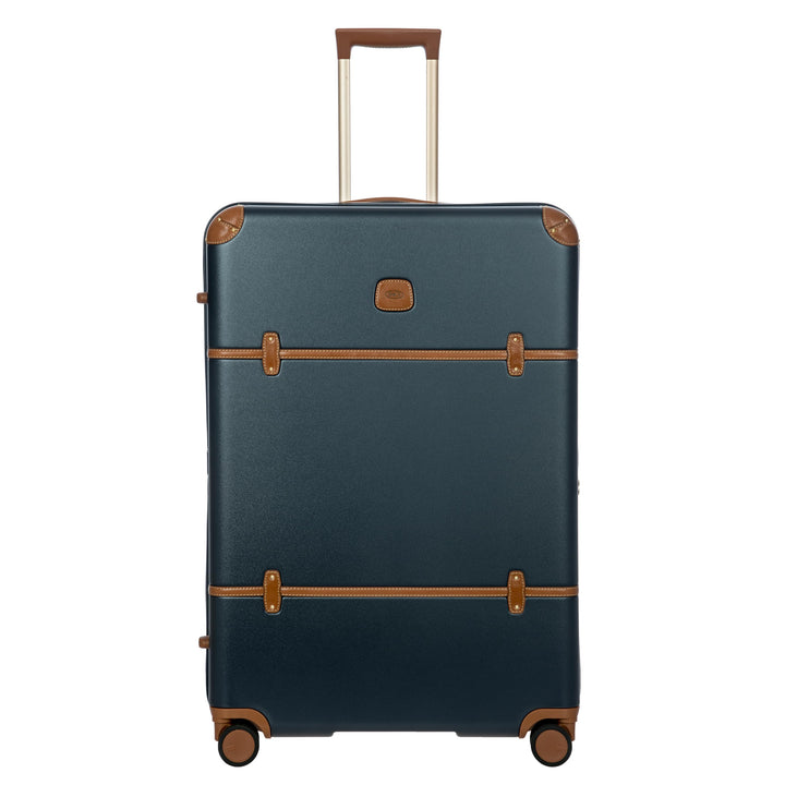 Bric's Bellagio 3.0 Spinner Trunk – Luxus-Hartschalengepäck mit grossen Rädern, Teleskopgriff, Leder