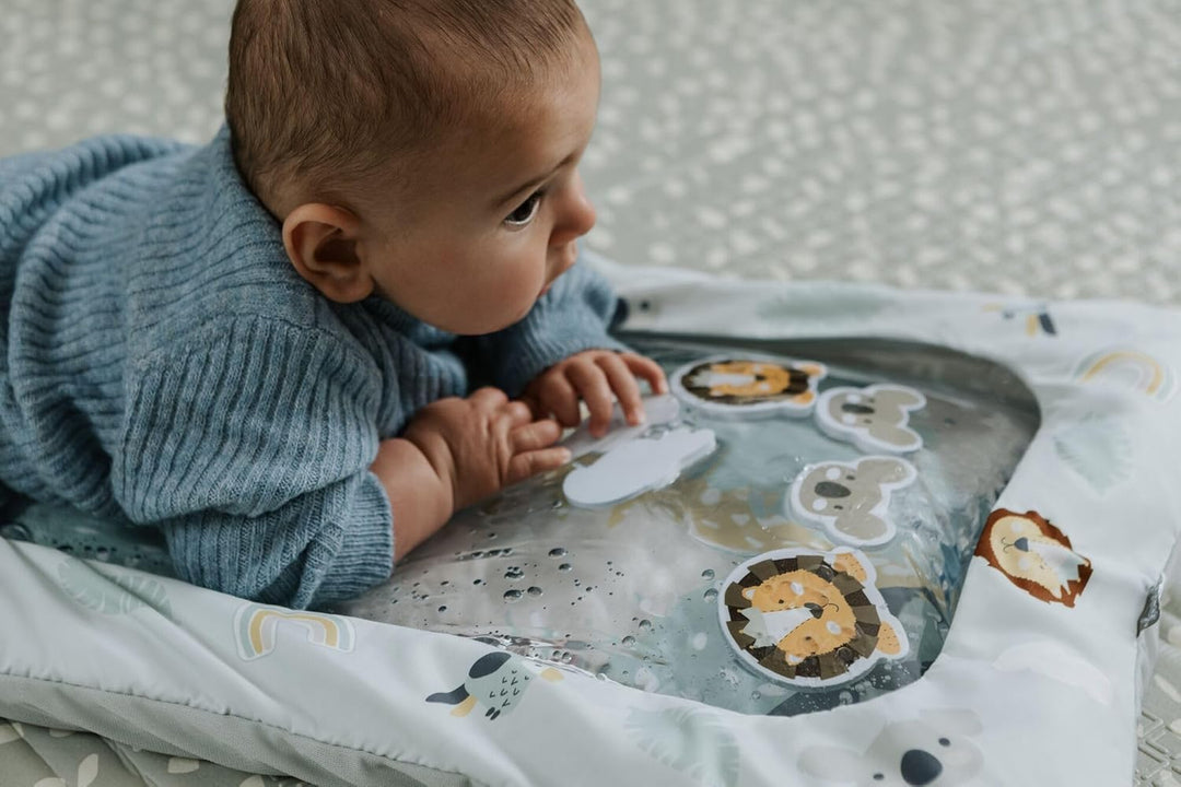 Nuby 048526890729 Animal Adventures Water Mat – Sensory Toys | Interactive Play | Machine Washable C