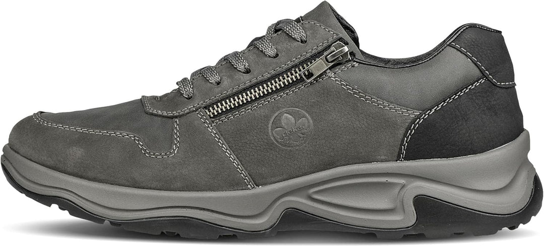 Rieker Herren B8612 Sneaker 41 EU Grau, 41 EU Grau