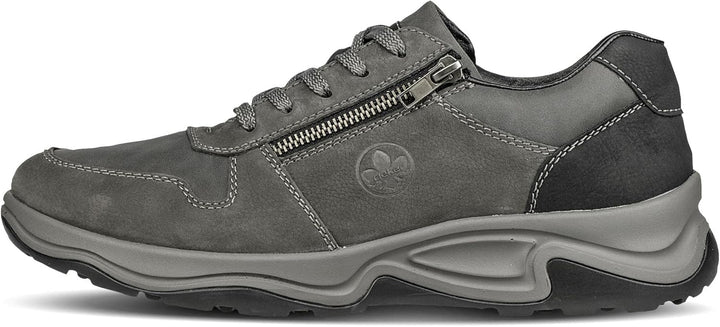 Rieker Herren B8612 Sneaker 41 EU Grau, 41 EU Grau